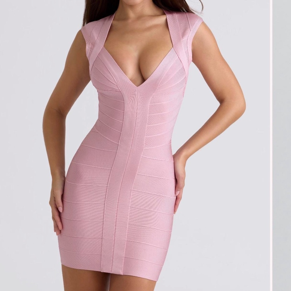 House of CB Pink Bandage Mini Dress